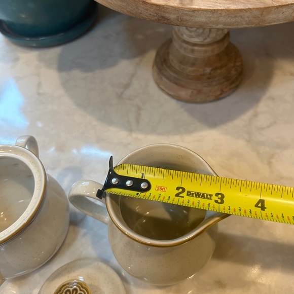 VINTAGE 70s STONEWARE BY CROWN MANOR- SUGAR & CREAM SET- MADE IN JAPAN - Picture 9 of 11